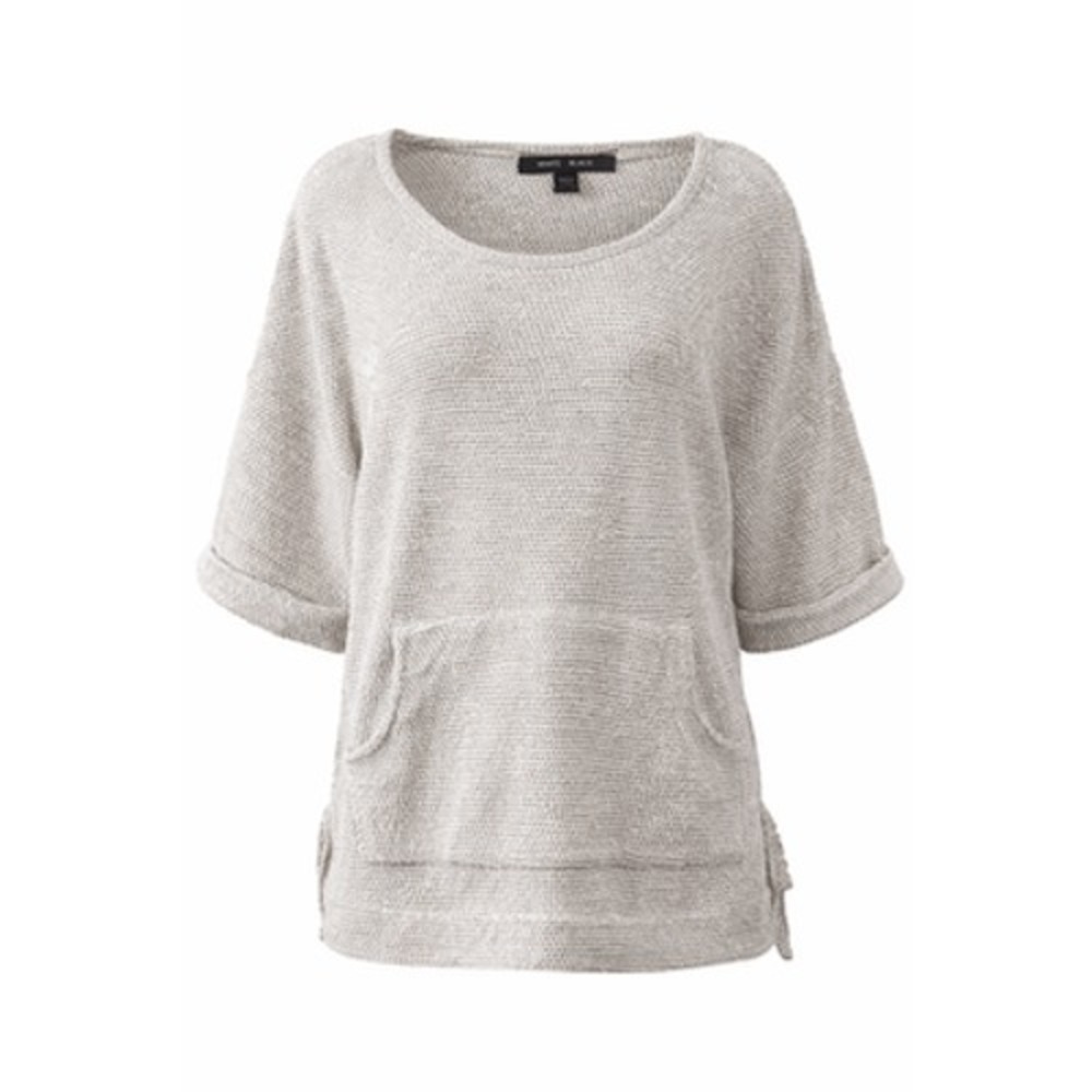 Robert Louis Cream Knit Sweater 1X Soft Cozy Relaxed Fit Casual Lounge Top